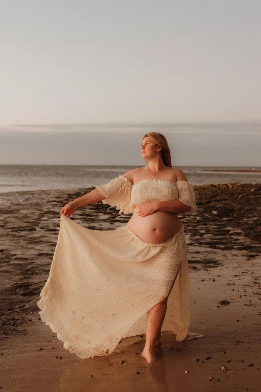Mama Rentals La Rosa Tulle Maxi Two Piece Set - Vanilla photo 1