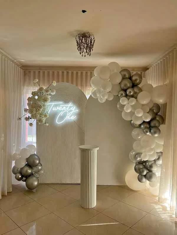 Twenty first Birthday Backdrop Decoration Package for hire photo 1