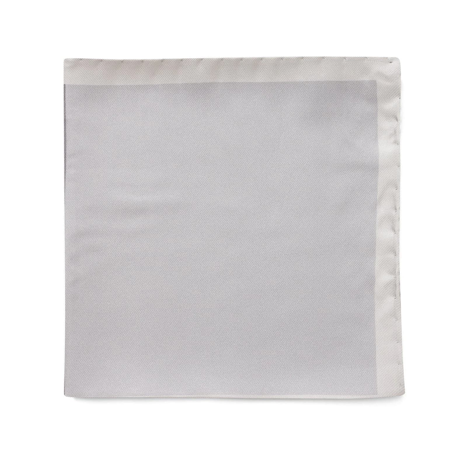 Joe Black Silver Paisley 4 Fold Pocket Square photo 1